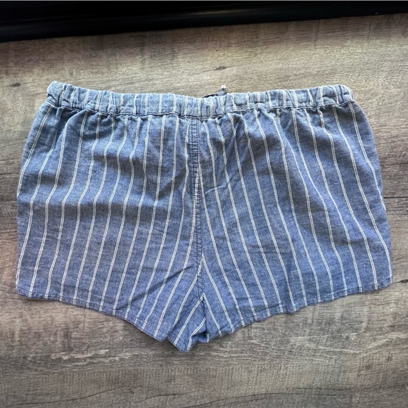 J.Crew Striped Chambray Drawstring Shorts - Picture 3 of 8